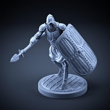 skeleton - heavy infantry spear + square shield attacking pose free armor creature fantasy mini rpg undead miniature boardgame dungeonsanddragons tabletop dnd pathfinder npc ttrpg dnd5e 3d print model - Mito3D