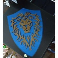 ittifak amblem Warcraft film logo kalkan vay müttefik 3d print model - Mito3D