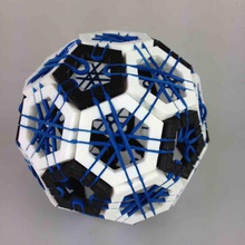 icosaedro truncado puzzle brinquedos games futebol jogo quebra cabeça brinquedo difícil figureout soccerball 3d print model - Mito3D