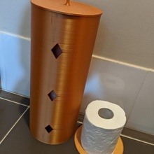 toilet paper spare holder roll 3d print model - Mito3D