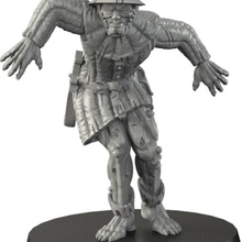 medieval ghoul 4 tabletop demon creature dragons figurines ghost halloween rpg scary spooky undead zombie miniature dead dungeon tombstone gravestone crosslances gdr 3d print model - Mito3D