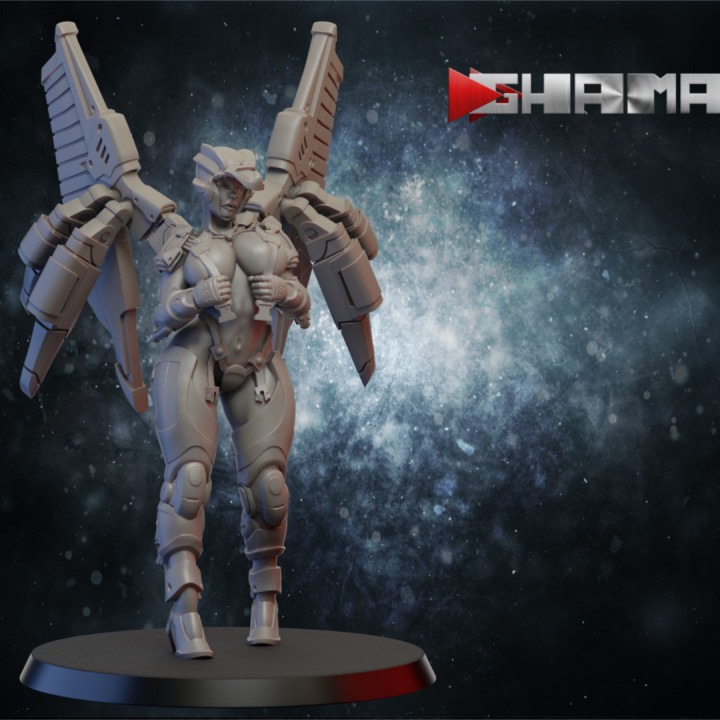 Valkyrie iğnelemek destek hazır masaüstü kadın oyun rpg sci fi seksi savaş Warhammer savaşçı Kadın çekiç sonsuzluk göğüsleri wh busty 3D print model - Mito3D