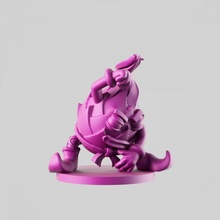 dragon fruit monk tabletop chinese creature dragons fantasy funny games monster rpg toys miniature boardgame dungeon myth fruits crosslances dragonfuit 3d print model - Mito3D