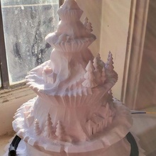 regalo gratis 2020 Navidad árbol pueblo casa entrenar Iglesia Sherman Cristo Sherm stebbins Shermluge 3d print model - Mito3D