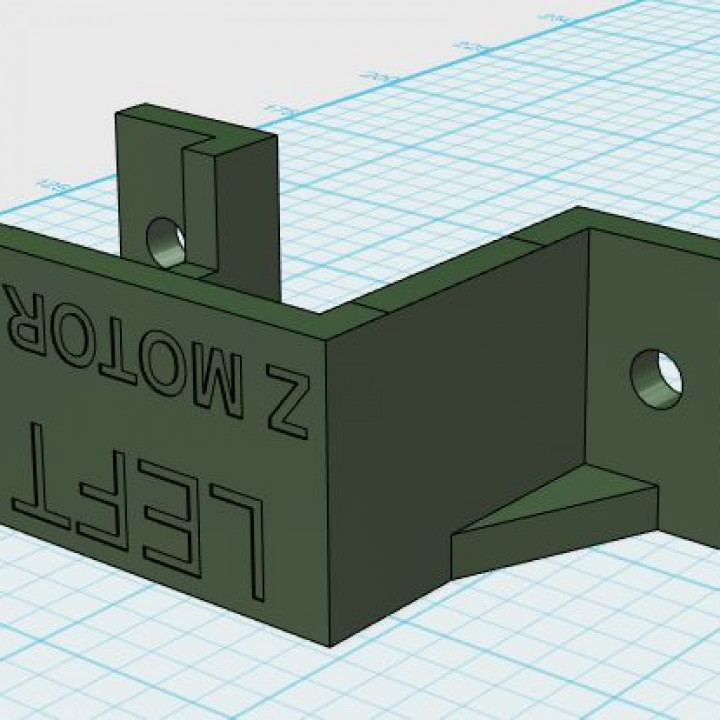 wombot cxilis xl moteur support axe gauche 3D print model - Mito3D