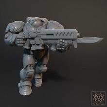 astronave marines fan arte sci fi soldato warhammer bufera neve art marino spazio sf 3d print model - Mito3D