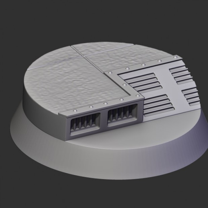 industrial base 32mm 3D print model - Mito3D