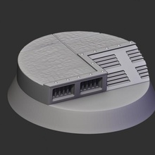 industrial base 32mm 3d print model - Mito3D