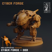 Cyberforce ced Tischplatte Miniaturen Cyberpunk Schmiede Titan Cyber Cyberforge 3d print model - Mito3D