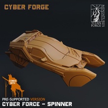 cyberforce spinner tabletop miniatures cyberpunk forge titan cyberforge 3d print model - Mito3D