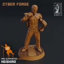 heishiro tabletop miniatures cyberpunk forge titan yakuza cyberforge heishiru 3d print model - Mito3D