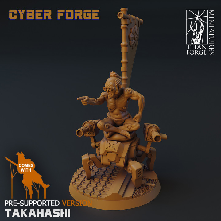 takahashi table miniatures cyberpunk forger Titan yakuza cyberforge 3D print model - Mito3D