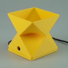 usb lámpara parabólico cubo jardín concurso iluminación kitronik electrónica usblamp 3d print model - Mito3D