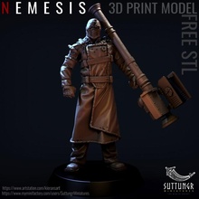 nemesis rpg mini undead zombie miniature evil residentevil 3 resident virus 3d print model - Mito3D