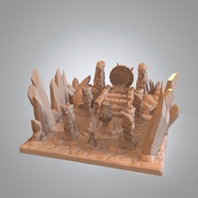 démon caverne table rpg miniature minis asiatique dnd oni 3d print model - Mito3D