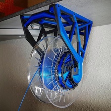 rewind spool holder remix hanging mount universal spoolholder hang auto autorewind 3d print model - Mito3D