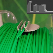 filamento clip universo titolare supporto bobina portafilo portabobina filamentclip 3d print model - Mito3D