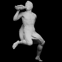 Triton Monument erzherzog Leopold Scan Mythologie Skulptur Wasser nackt Pferdesport Öffentlichkeit Brunnen 3dprinting Photogrammetrie Scans cc0 Openglam 3d printable 3d print model - Mito3D