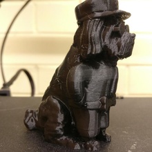 police chien mini ornement animal compagnie sculpture 3d print model - Mito3D