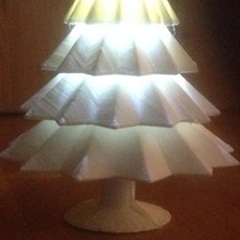 brillante Navidad árbol lámpara ligero 3d print model - Mito3D