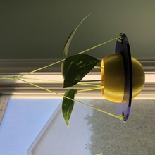 Saturn hängend Pflanzer Blumentopf hängender Hängender Topf Saturnpot 3d print model - Mito3D