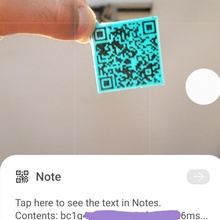 btc physical wallet keychain code qr 3d print model - Mito3D