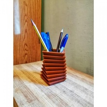 abstract pencil holder pen furniture house office school stationary storage table workshop student decor storagebox workspace housedecoraton 3d print model - Mito3D