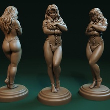 esclava figura Tienda fantasía niña mujer esclavo 3d print model - Mito3D