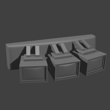 vault shelter wall-mount tvs store miniatures terrain necromunda tabletop wasteland faloout 3d print model - Mito3D