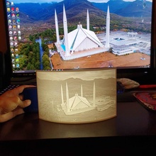 faisal moschea litofania 3d print model - Mito3D