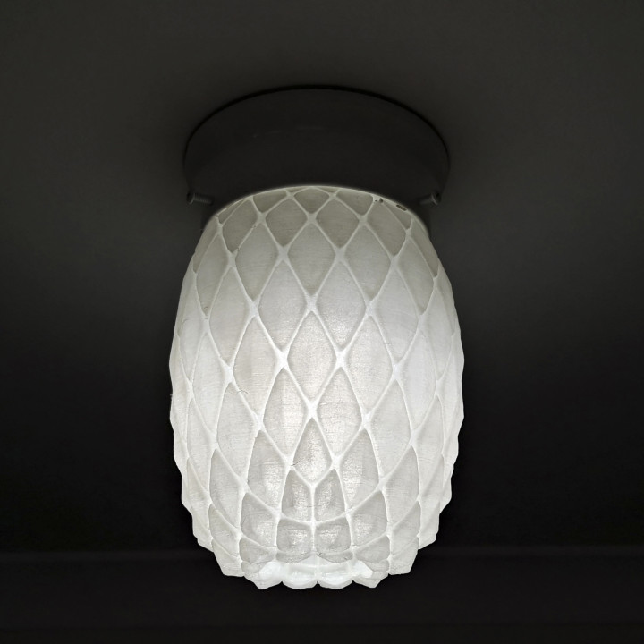pineapple light cover lamp shade 3D print model - Mito3D
