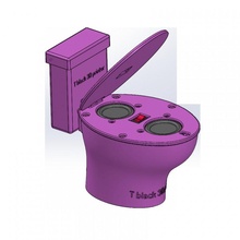 Toilette Bluetooth Lautsprecher Musik Klang Toiletten tb3d 3d print model - Mito3D