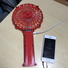 handheld fan + chargers hand cooling coolingfan powerbank minifan fanmini tb3d handfan handheldfan superfan 3d print model - Mito3D