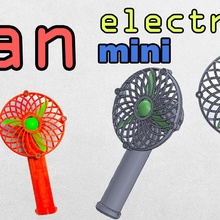 handheld fan motor 180 coolingfan minifan fanmini handfan motor180 handheldfan electricfan fanmotor180 fan180 handfan180 3d print model - Mito3D