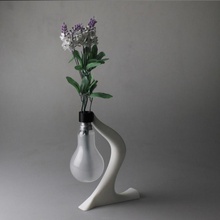 vase Glühbirne art deco Stil upcycling Garten gluehbirnen 3d print model - Mito3D