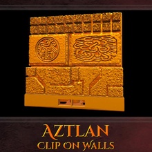 Aztlan klips mağaza Aztek mezar yılan yok etme zindan fayans clip mezoamerikan seti ejder ısırığı yuan ti Dragonlock oda kült korku orman 3d print model - Mito3D