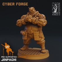 Jinpachi mesa miniaturas cyberpunk fragua titán yakuza ciberforge 3d print model - Mito3D