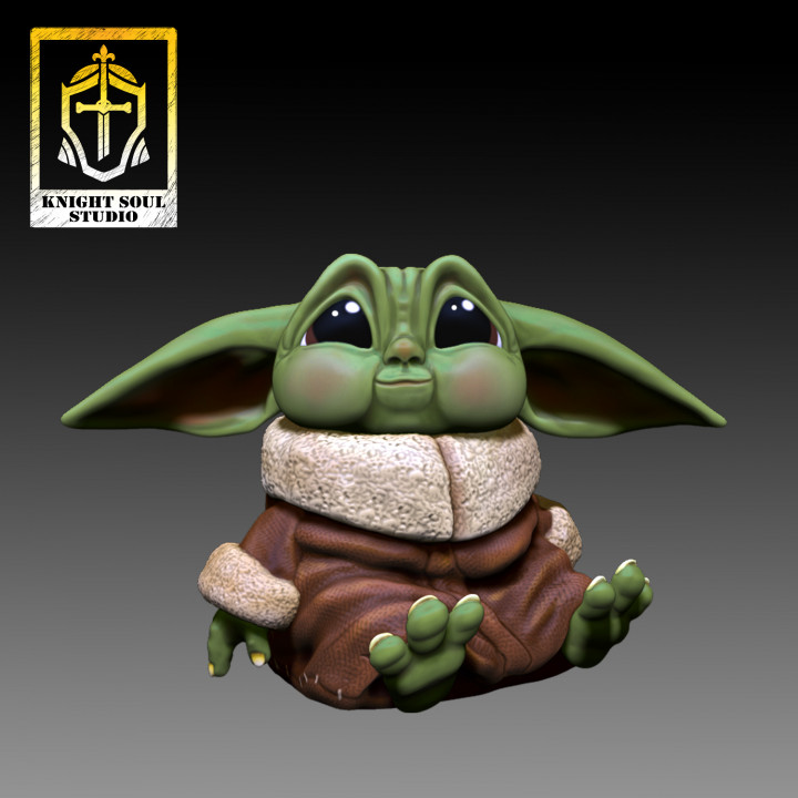 bambino yoda carina assalto buio jedi luce stella sciabola imperiale vigore guerre mandalorian galattico 3D print model - Mito3D