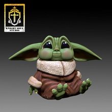 Baby Yoda niedlich Angriff dunkel Jedi Licht Star Säbel Kaiserliche Kriege Mandalorianer galaktisch 3d print model - Mito3D