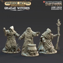 graeae witches tabletop greek magician witch dungeonsanddragons dnd tabletopgames greekmythology sorcerer necromancer hag 3d print model - Mito3D