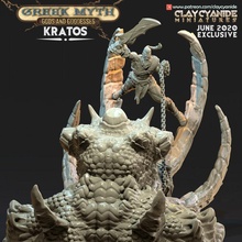 kratos tabletop greek miniatures horns monsters dungeonsanddragons giants godofwar dnd tabletopgames greekmythology 3d print model - Mito3D