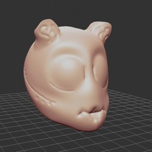 alien head 3d print model - Mito3D
