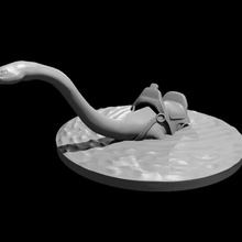 plesiosaurus updated dinosaur reptile 3d print model - Mito3D
