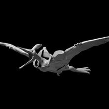 Pteranodon Aktualisiert Dinosaurier Reptil 3d print model - Mito3D