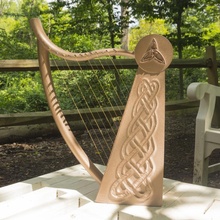 Limerick harp müzik Kelt İrlandalı düğümü aleti Selfcad print with selfcad kendine rekabet selfcaddesigncompetition Limerickharp 3d print model - Mito3D
