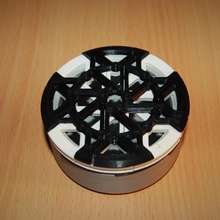 octobox v2 improved lid box mechanical steampunk iris irisbox 3d print model - Mito3D