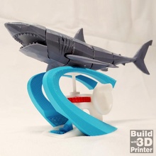 requin mécanique mer jouet cinétique mouvement automate automates kineticart nager automatonmechanicaltoy 3d print model - Mito3D