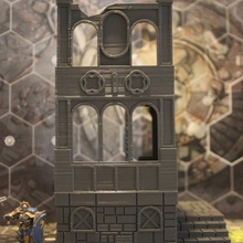 médiéval gothique ruines table bâtiment Jeu maison miniatures rpg terrain marteau guerre jeu donjons dragons Mordheim 3d print model - Mito3D