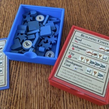 catan pieces box container game 3d print model - Mito3D