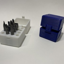 screwdriver bit box print place printinplace organize 3d print model - Mito3D